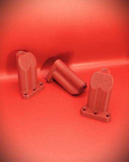 M12 Tool Mount - Tall [RED CARBON] - compatible with Milwaukee